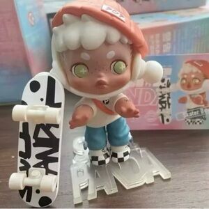 RARE Limited Pop Mart SKULLPANDA HypePanda Series “Skater Boy” Figure